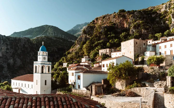 Dhërmi along the Albanian Riviera